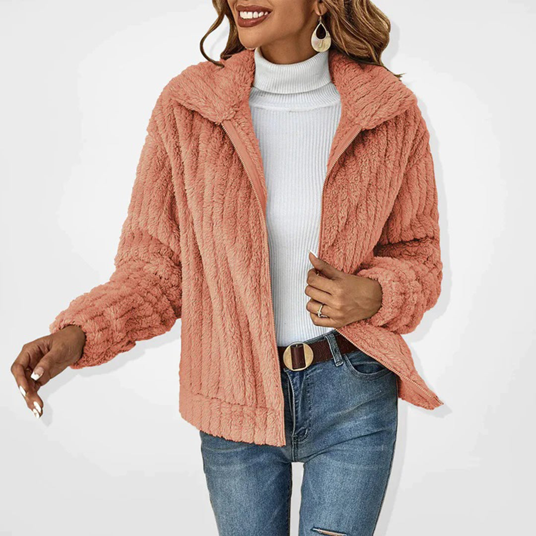 Chaqueta Polar de Mujer con Forro Cálido y Cremallera