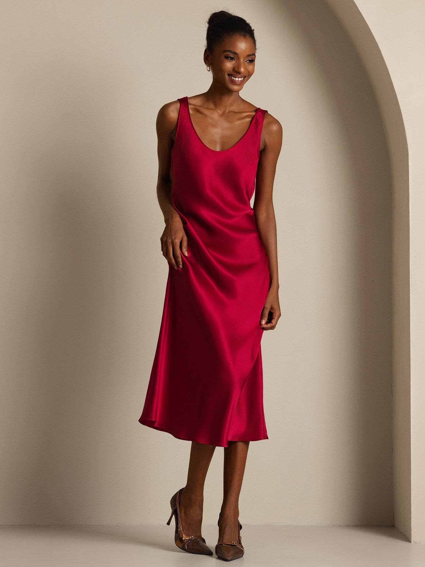 Sora - Vestido largo de seda pura