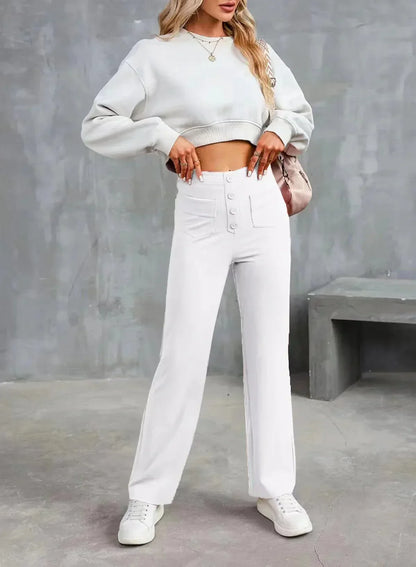 FRIEDA | Pantalones de cintura alta y pierna ancha