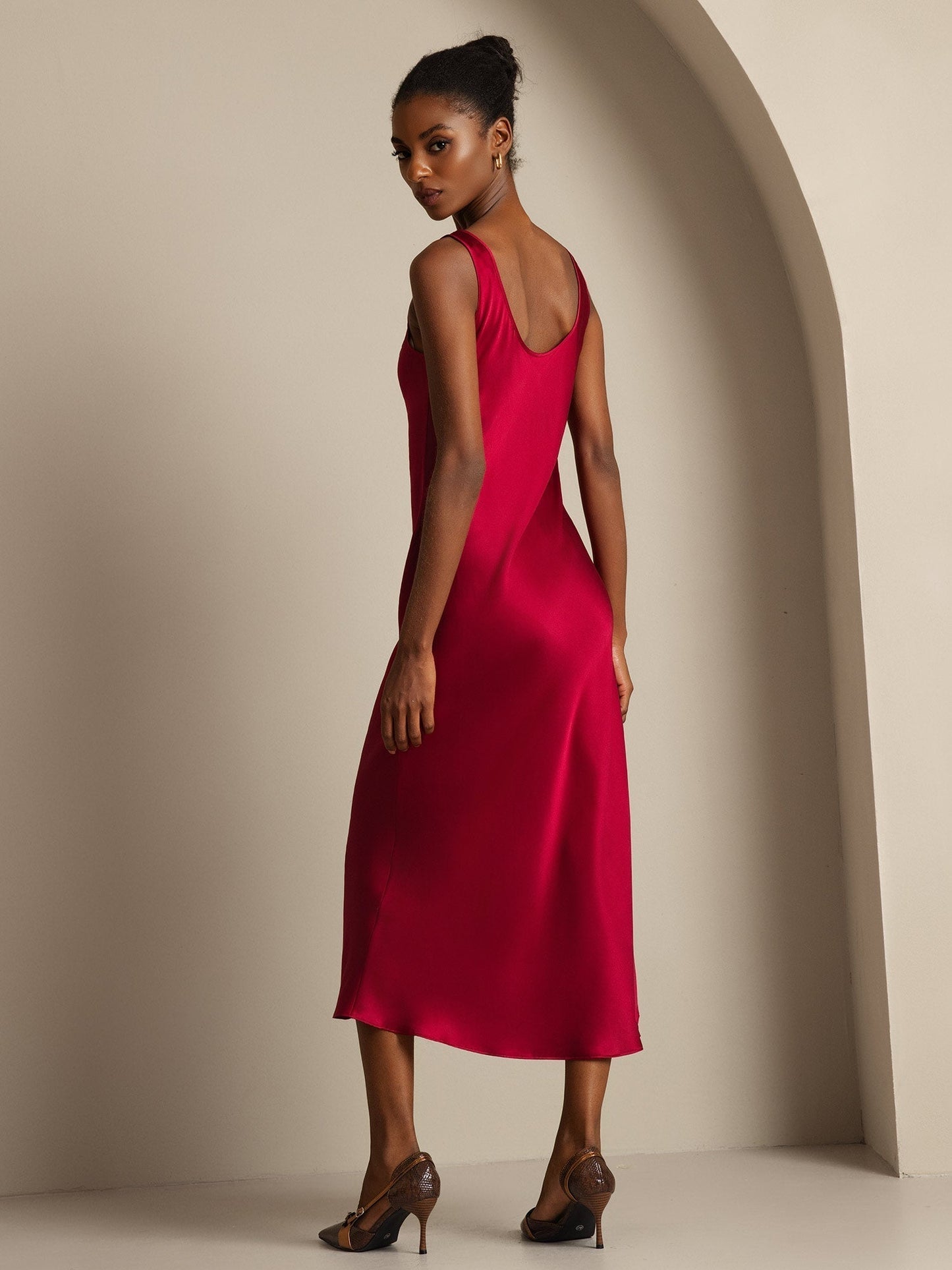 Sora - Vestido largo de seda pura