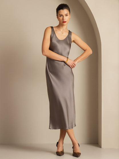 Sora - Vestido largo de seda pura