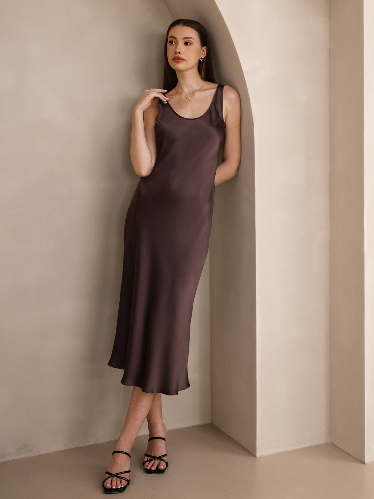 Sora - Vestido largo de seda pura