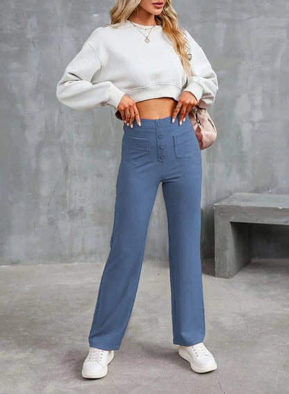 FRIEDA | Pantalones de cintura alta y pierna ancha