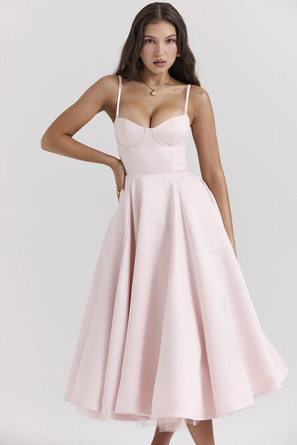 Yliana | Vestido midi romántico de verano