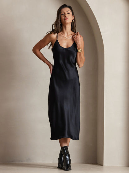 Seta - Vestido largo con tirantes finos