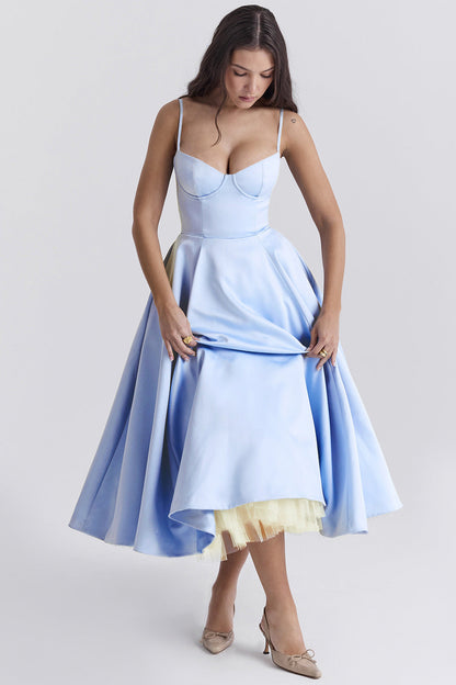 Yliana | Vestido midi romántico de verano