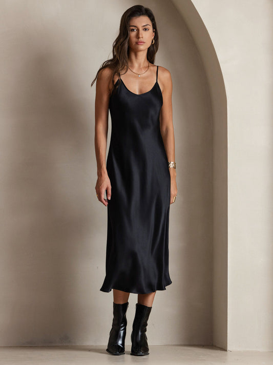 Seta - Vestido largo con tirantes finos