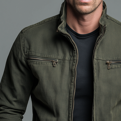 Natoli | Chaqueta vaquera de corte relajado con cremallera