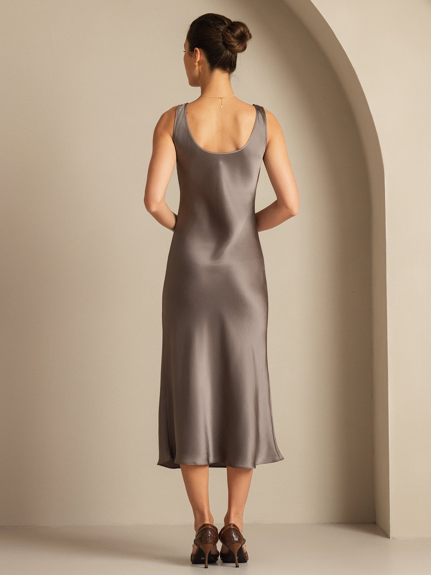 Sora - Vestido largo de seda pura