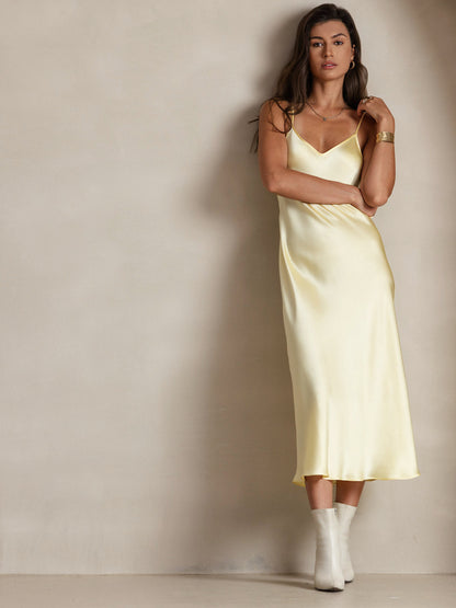 Seta - Vestido largo con tirantes finos