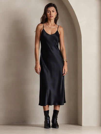 Seta - Vestido largo con tirantes finos
