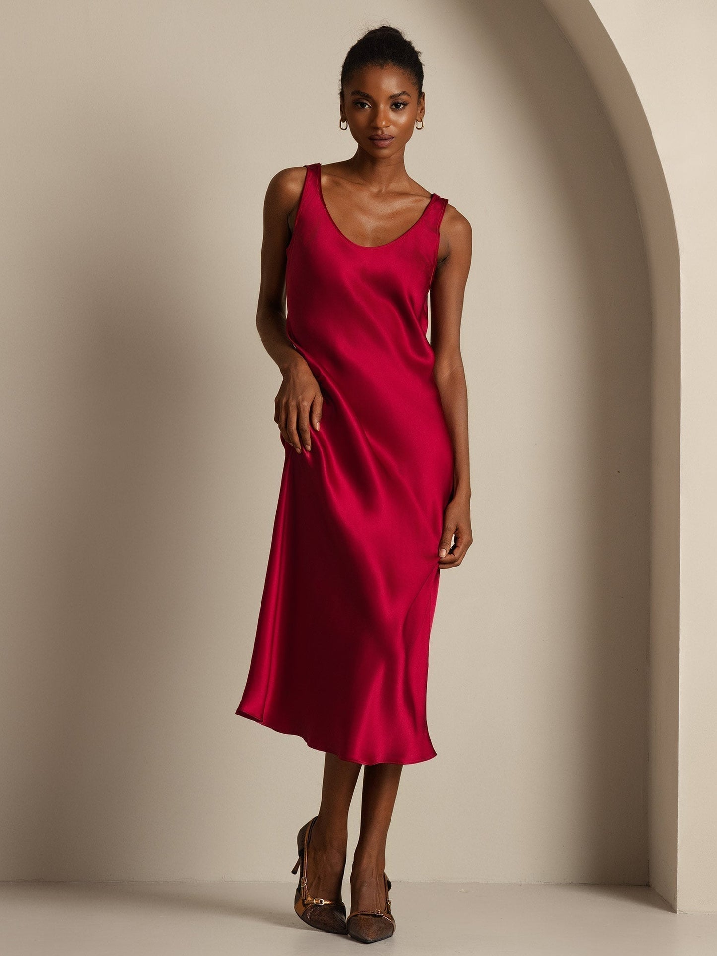Sora - Vestido largo de seda pura