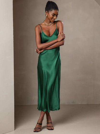 Seta - Vestido largo con tirantes finos