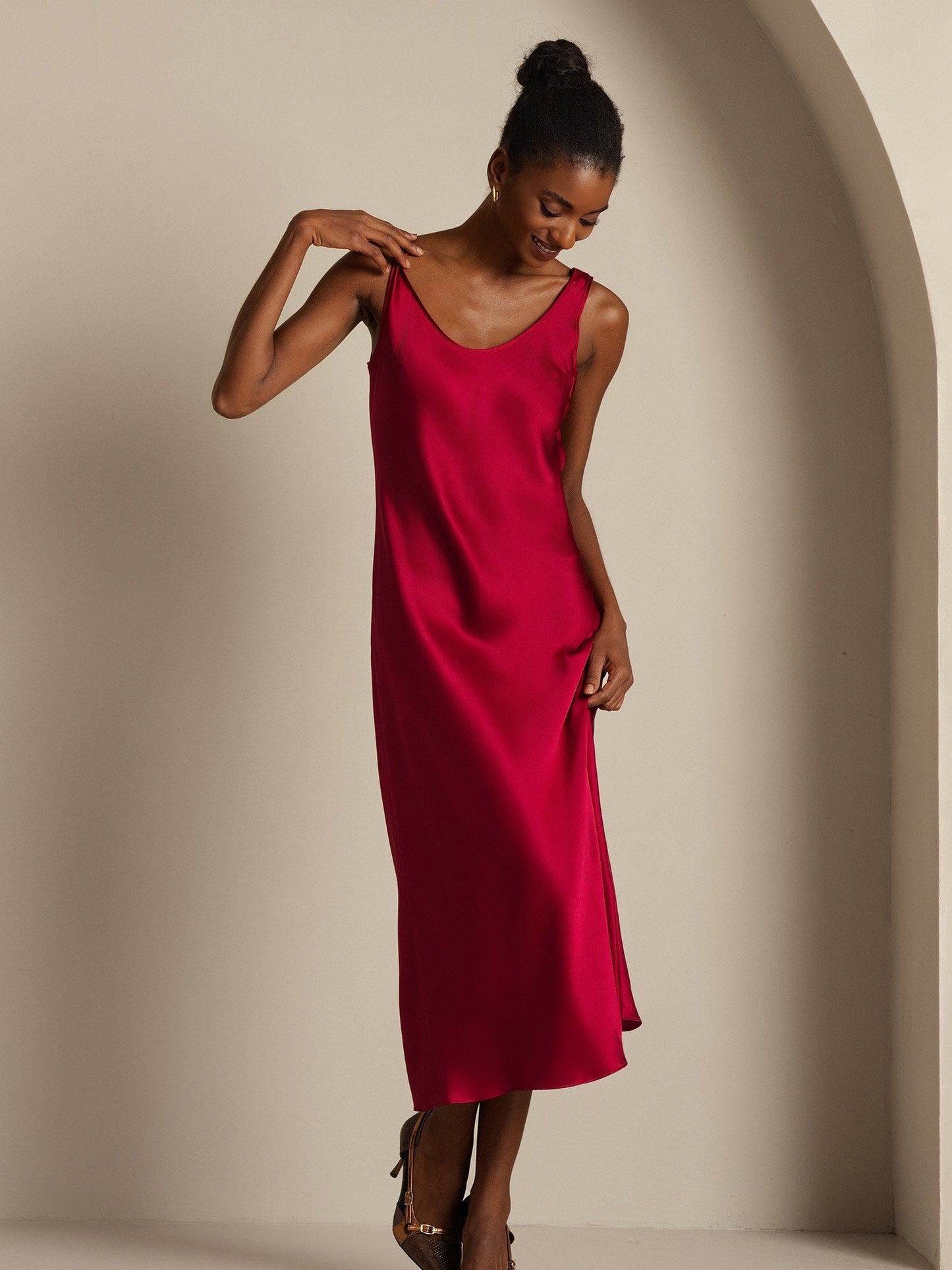 Sora - Vestido largo de seda pura