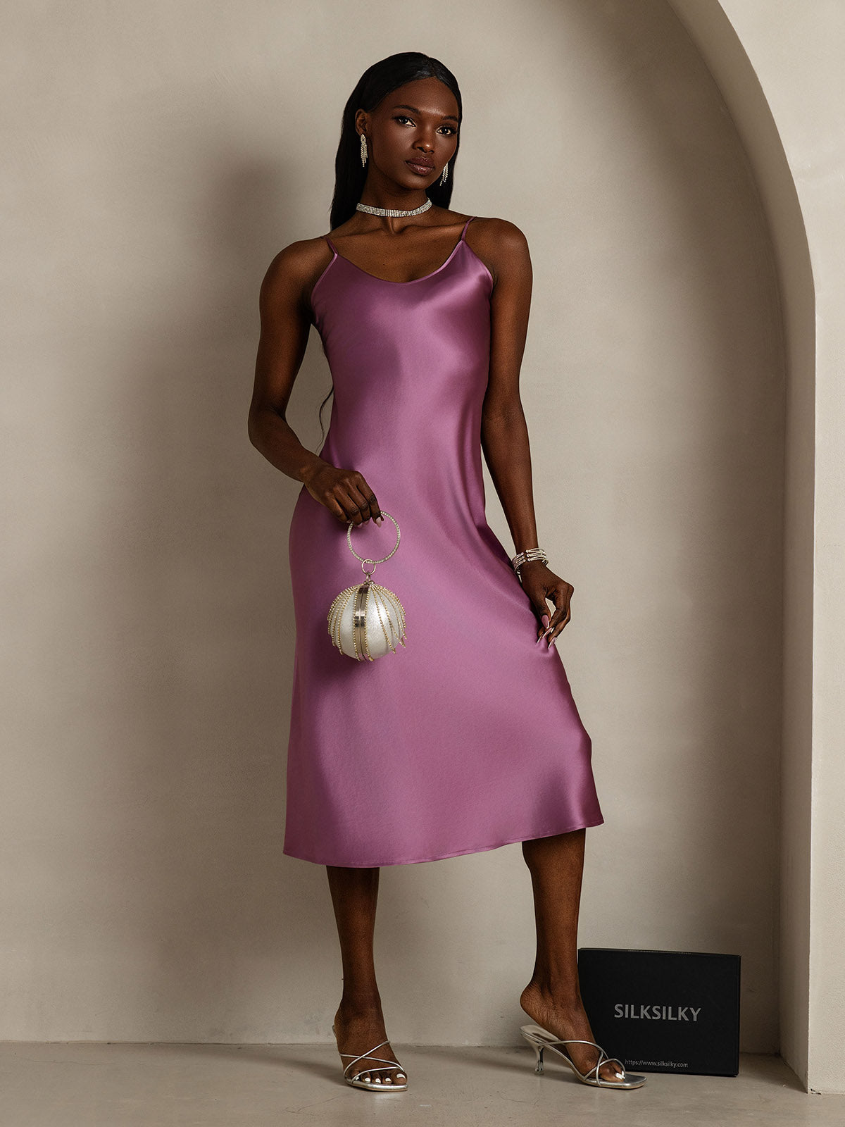 Seta - Vestido largo con tirantes finos