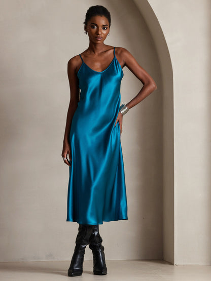 Seta - Vestido largo con tirantes finos