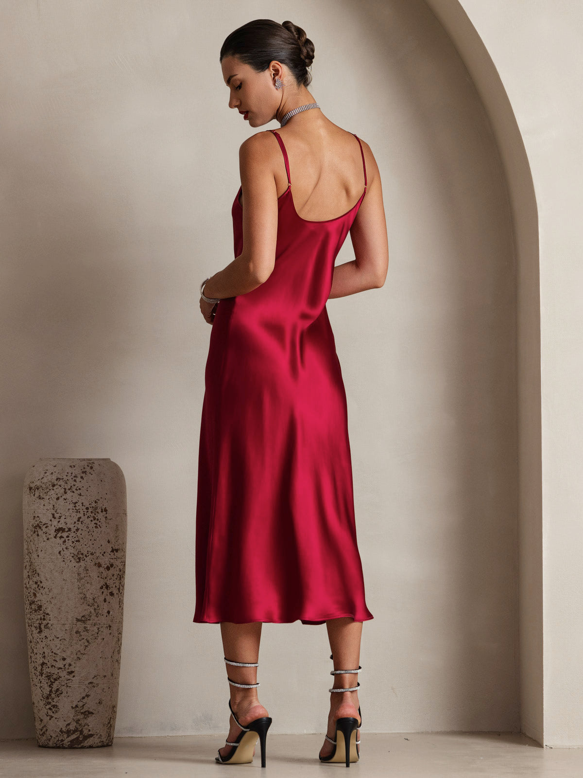 Seta - Vestido largo con tirantes finos