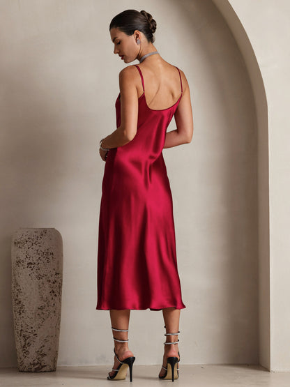Seta - Vestido largo con tirantes finos