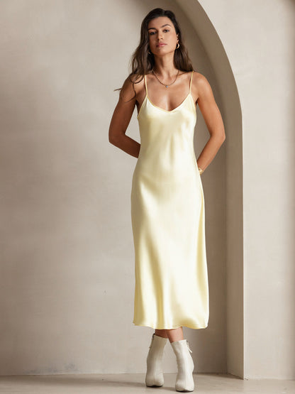 Seta - Vestido largo con tirantes finos