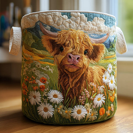 Flores de las Highland | Cesto para la Ropa Hecho a Mano