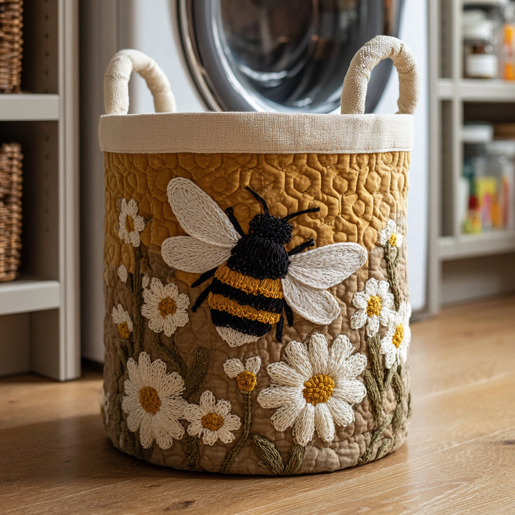 Abeja | Cesto para la Ropa Hecho a Mano
