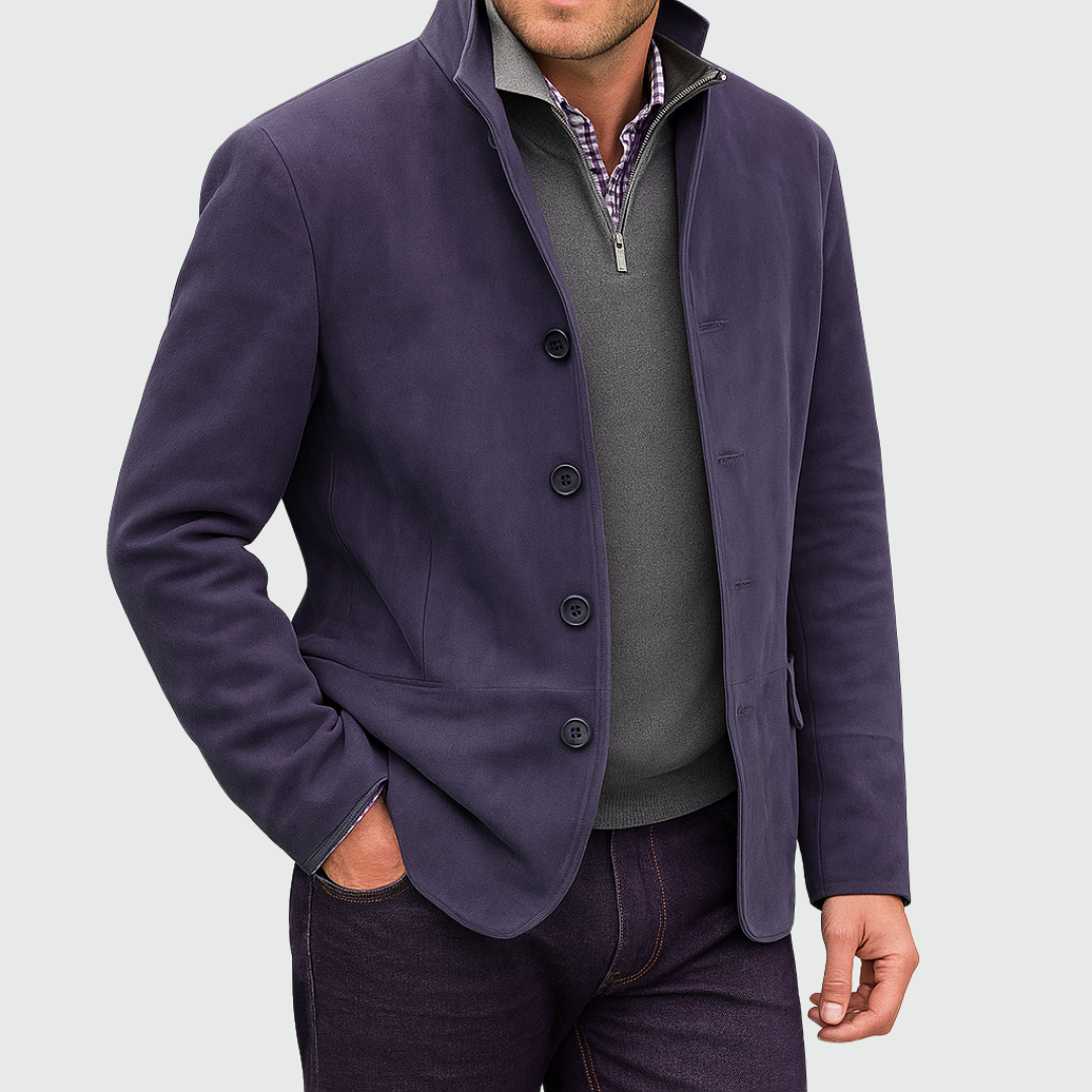 Natoli | Chaqueta clásica de ante con botones