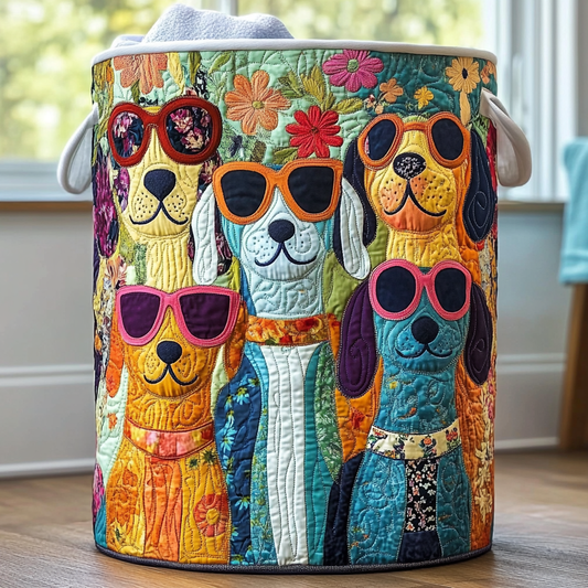 Perros Felices | Cesto para la Ropa Hecho a Mano