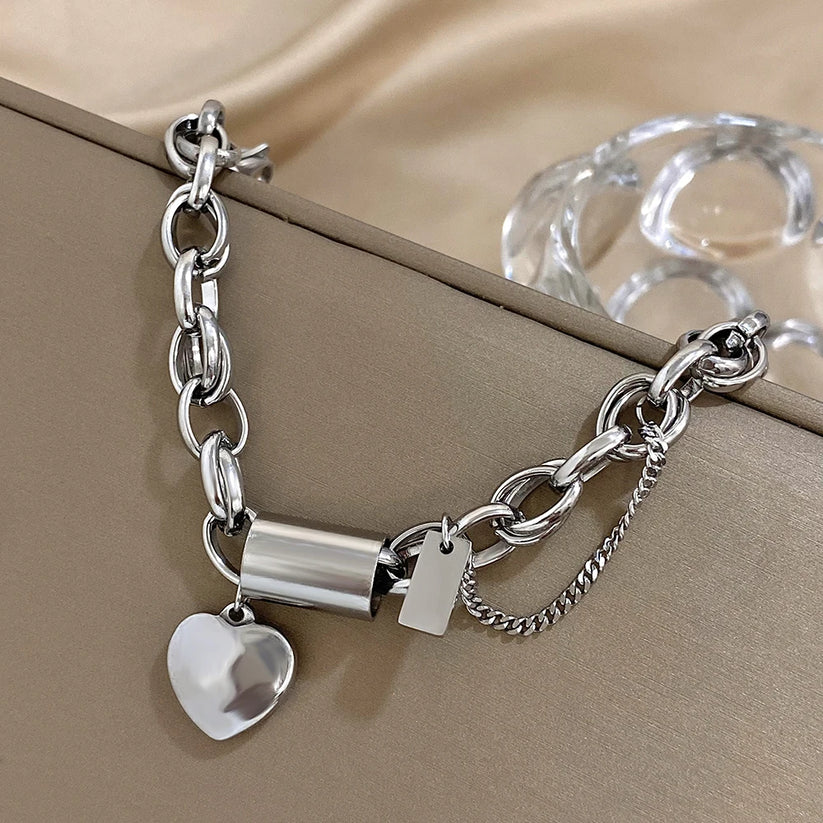 Pulsera en forma de corazón | Oro