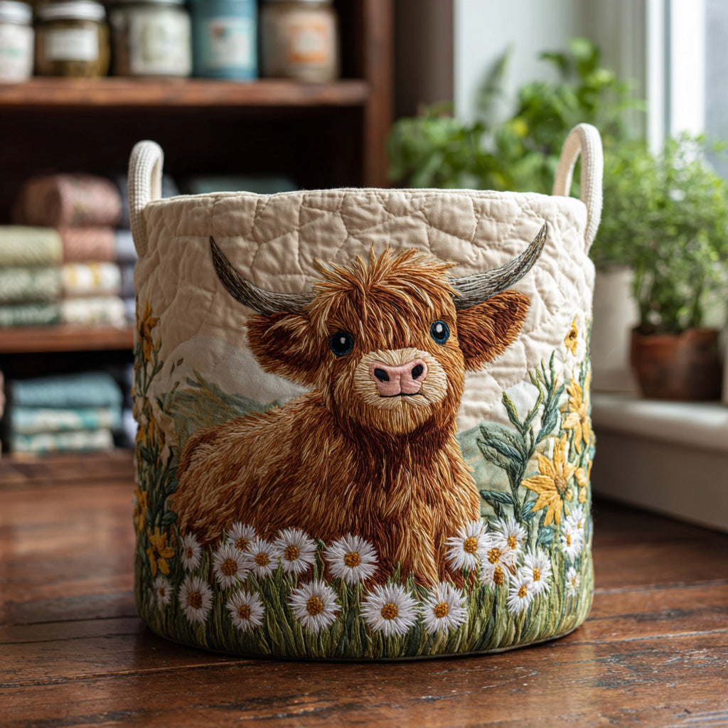 Encanto de las Highland | Cesto para la Ropa Hecho a Mano