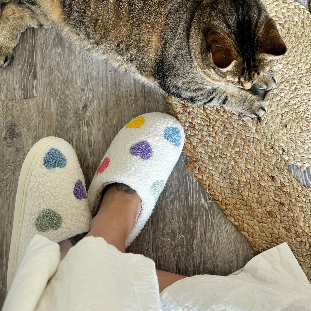 Natoli | Pantuflas Coloridas con Corazón