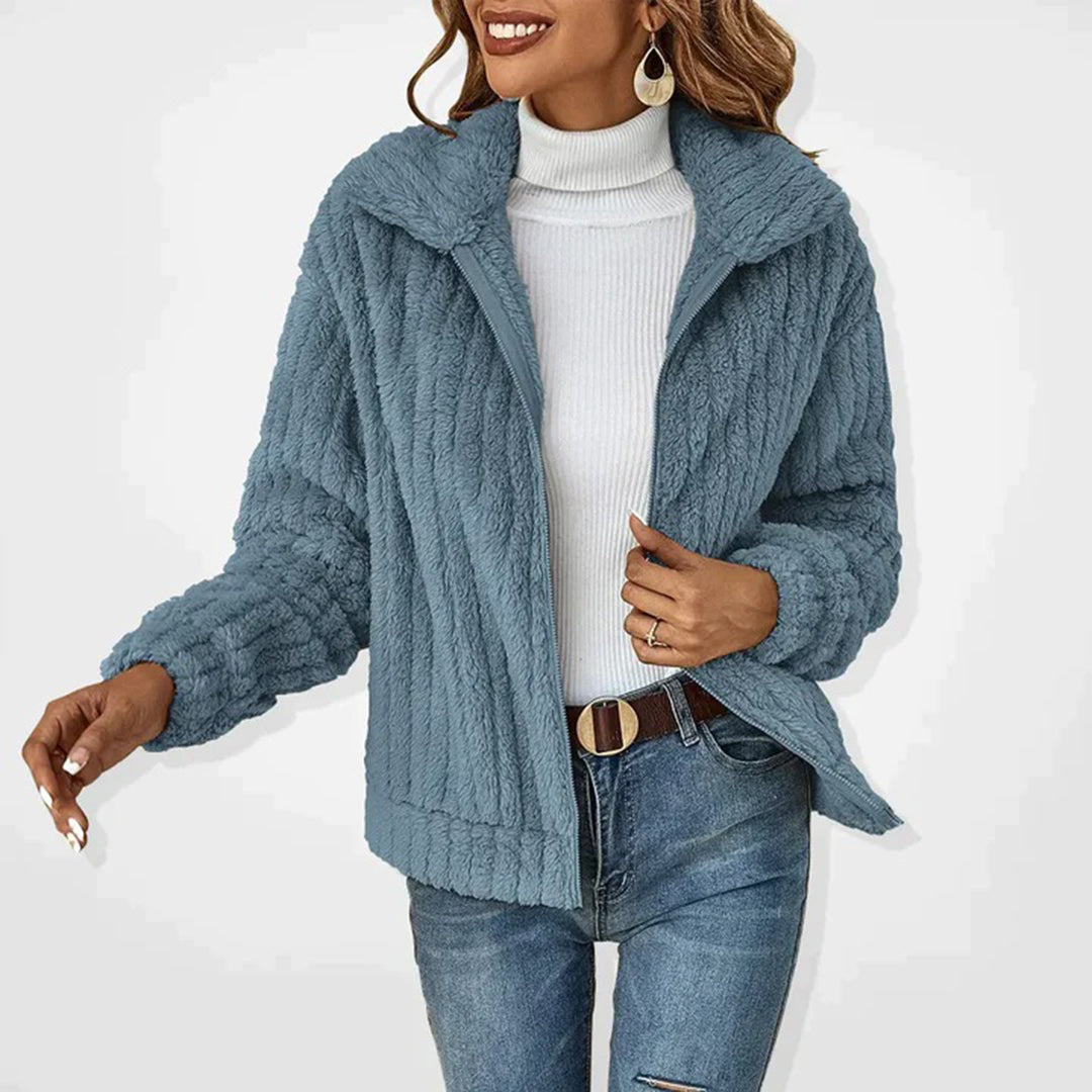 Chaqueta Polar de Mujer con Forro Cálido y Cremallera