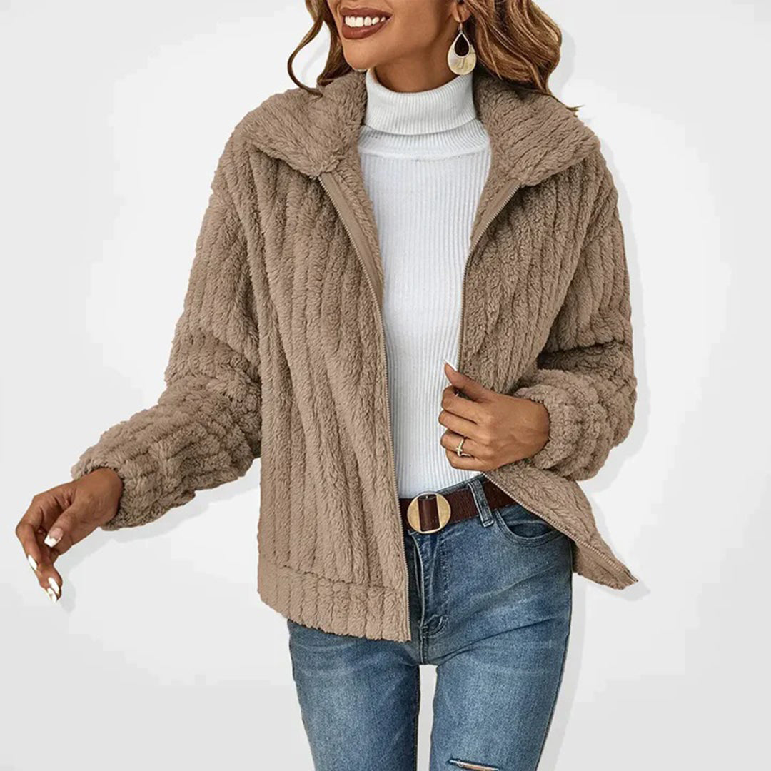 Chaqueta Polar de Mujer con Forro Cálido y Cremallera