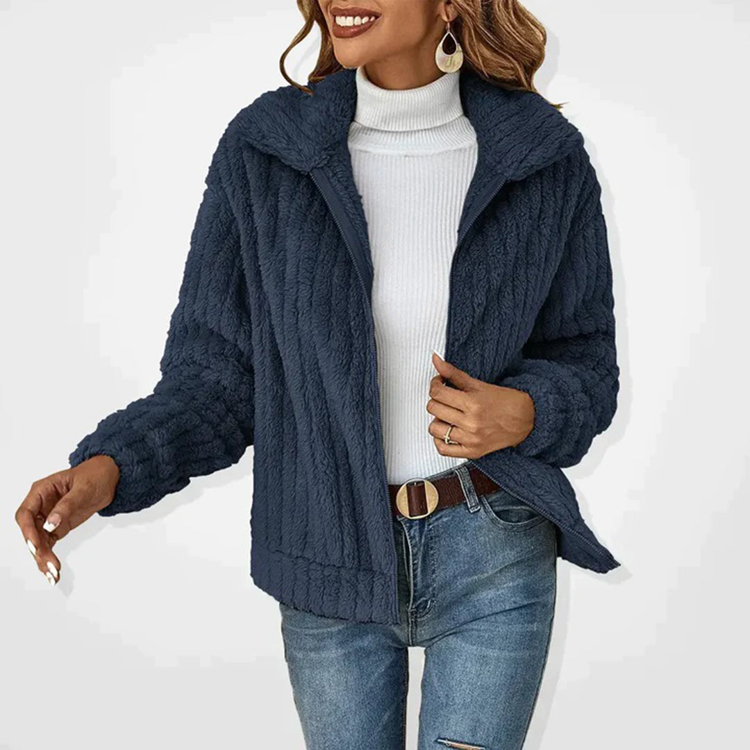 Chaqueta Polar de Mujer con Forro Cálido y Cremallera