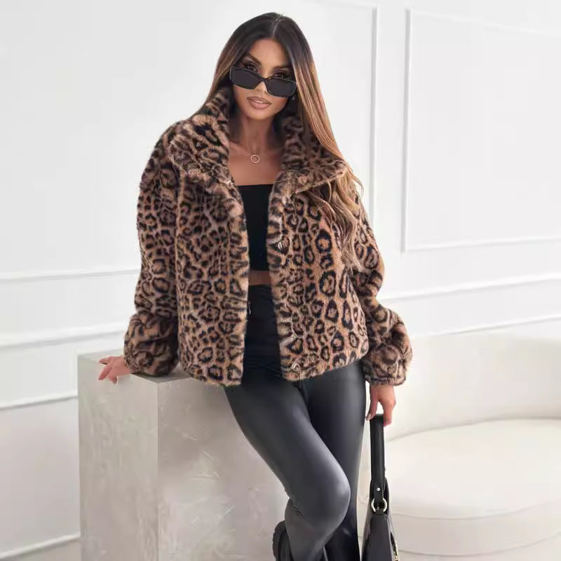 Leonor™ | Abrigo estampado leopardo