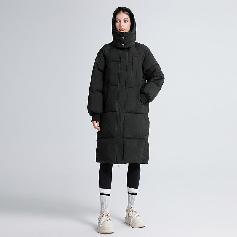 Gabriela™ | Abrigo largo acolchado con capucha