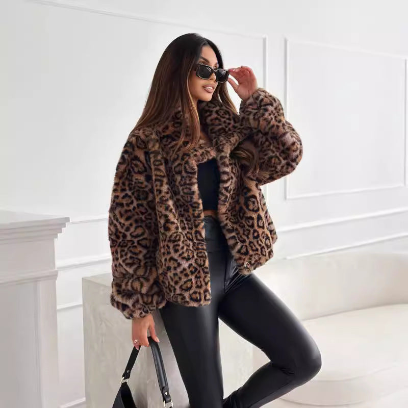 Leonor™ | Abrigo estampado leopardo