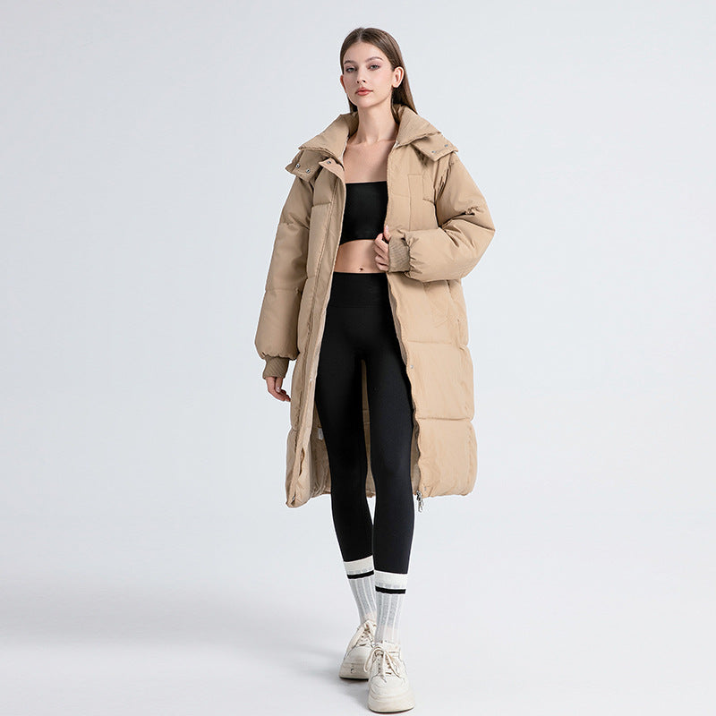 Gabriela™ | Abrigo largo acolchado con capucha
