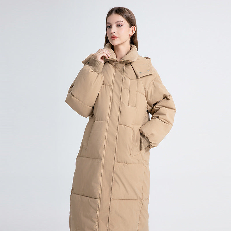 Gabriela™ | Abrigo largo acolchado con capucha