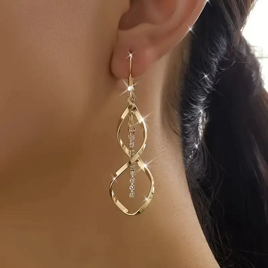 Pendientes en forma de espiral de estallido solar | Oro