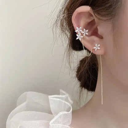 Pendientes de flores elegantes