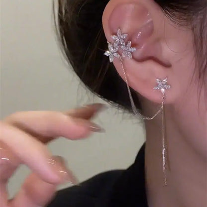 Pendientes de flores elegantes