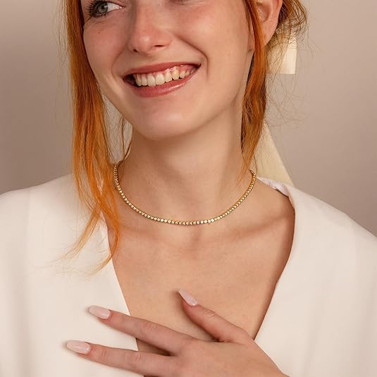 Collar de tenis | Dorado