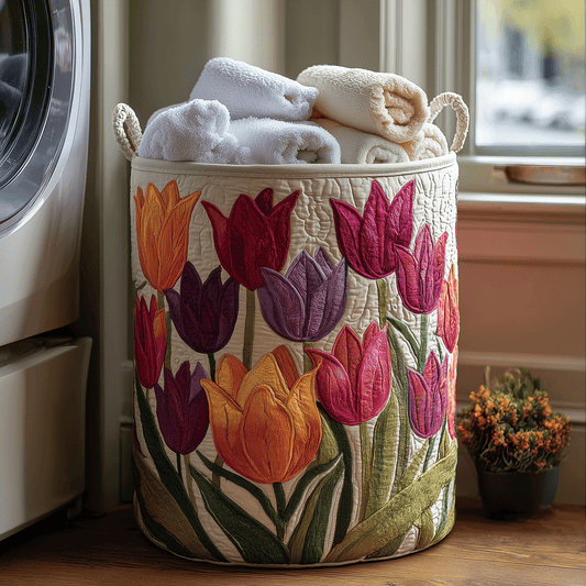 Tulipán Holandés | Cesto para la Ropa Hecho a Mano