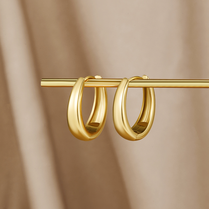 Pendientes de aro en oro