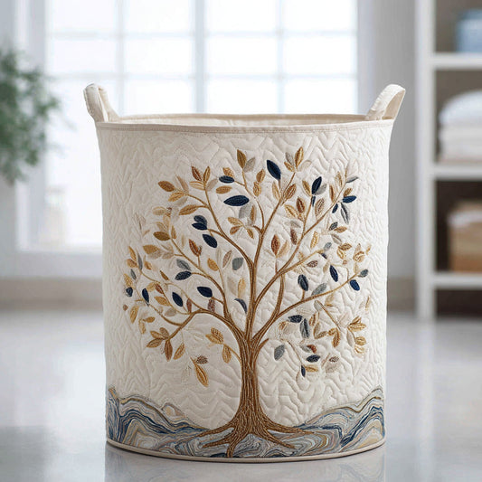 Árbol en Flor | Cesto para la Ropa Hecho a Mano