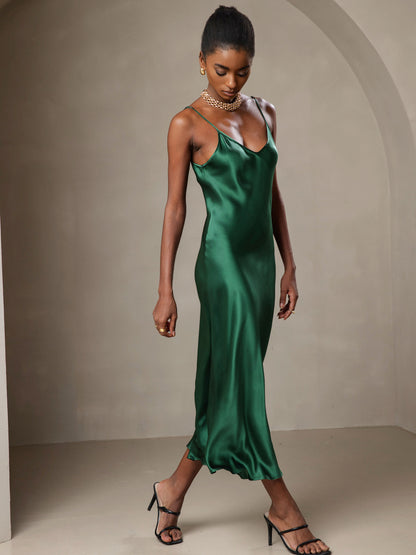 Seta - Vestido largo con tirantes finos
