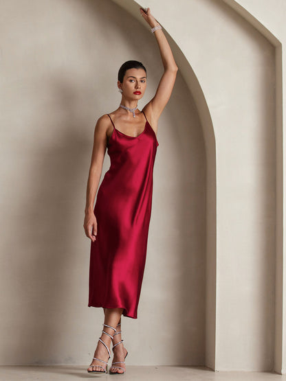 Seta - Vestido largo con tirantes finos