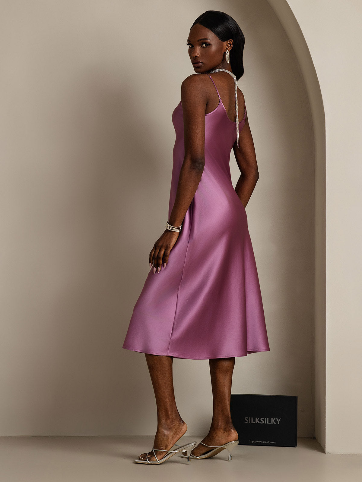 Seta - Vestido largo con tirantes finos