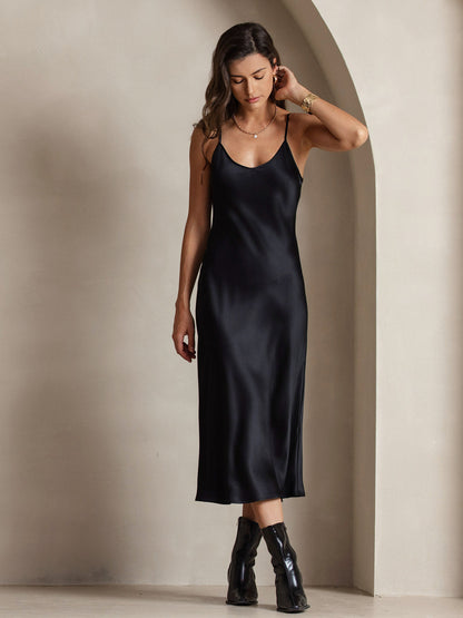 Seta - Vestido largo con tirantes finos