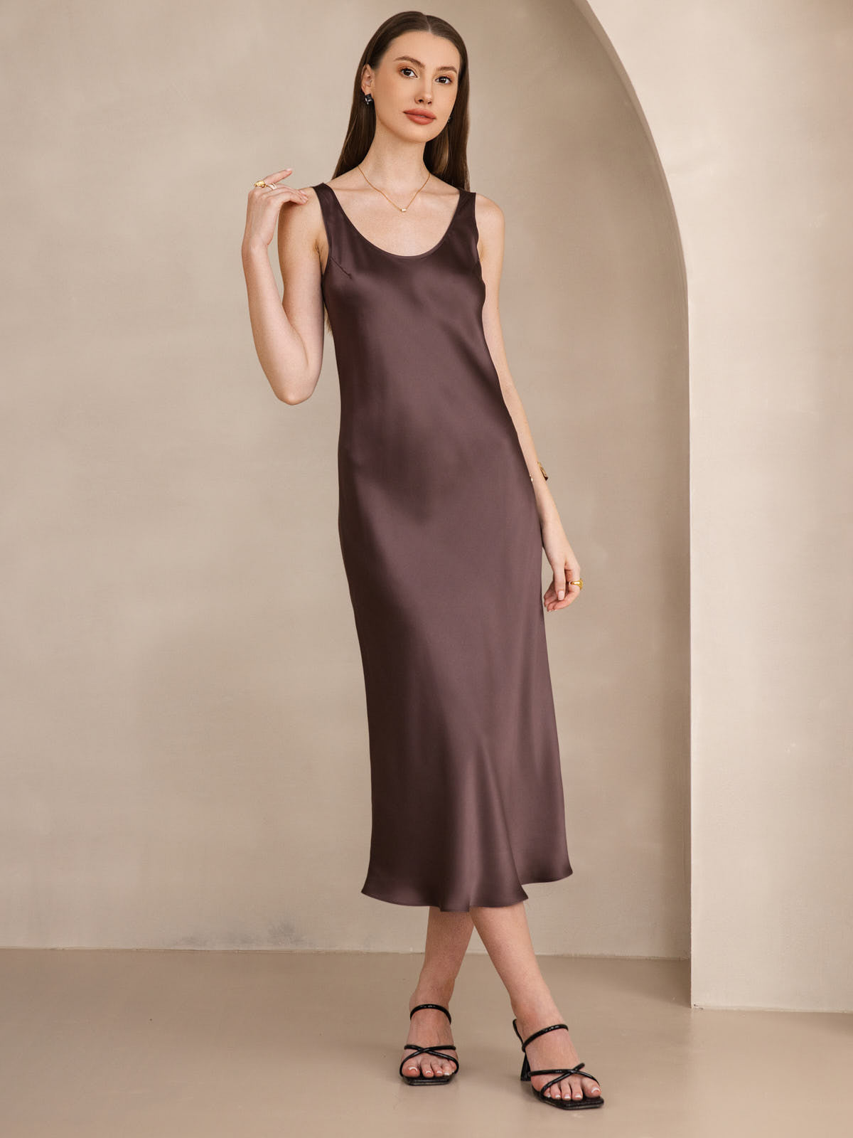 Sora - Vestido largo de seda pura